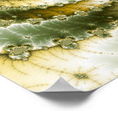 Fraktal 3 wirbeln - Fraktal-Poster Poster (Ecke)