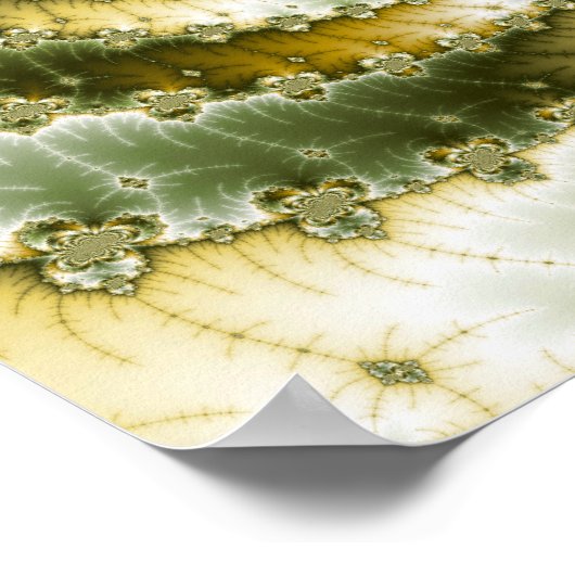 Fraktal 3 wirbeln - Fraktal-Poster Poster (Ecke)