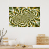 Fraktal 3 wirbeln - Fraktal-Poster Poster (Küche)