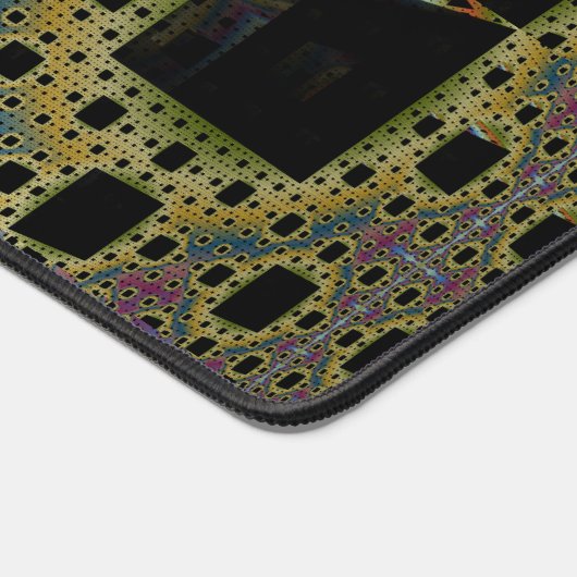 Fraktal 3D-Sci Fi Cube gedruckte Circuit DeskM04 Schreibtischunterlage (Ecke)