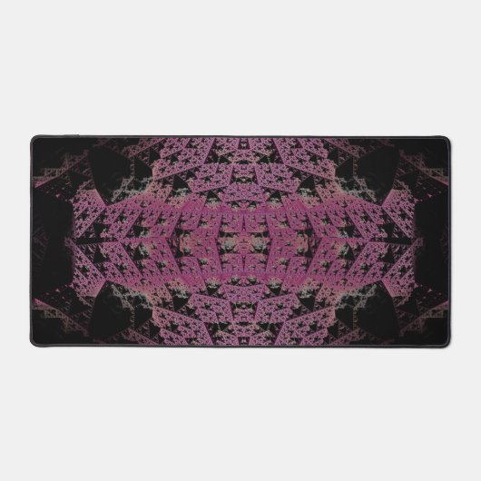 Fraktal 3D-Sci Fi Cube gedruckte Circuit DeskM06 Schreibtischunterlage (Vorderseite)