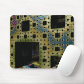 Fraktal 3D Sci Fi Cube gedruckter Circuit MP04 Mousepad (Mit Mouse)