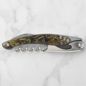 Fraktal 3D Sci-fi futuristi Monogram Corkschraube  Kellnermesser (Rückseite)