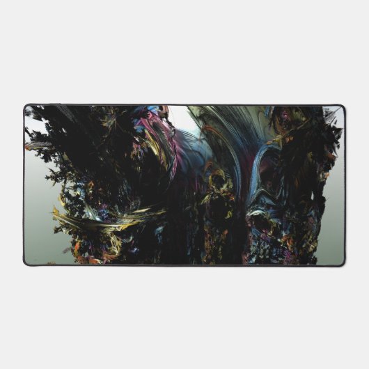 Fraktal 3D Sci fi futuristische Hard Rock DeskM Schreibtischunterlage (Vorderseite)