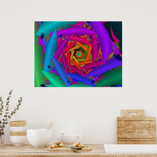 Fraktal 401 poster (Küche)