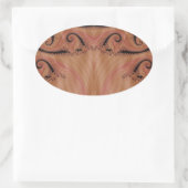 Fraktal 404 ovaler aufkleber (Tasche)