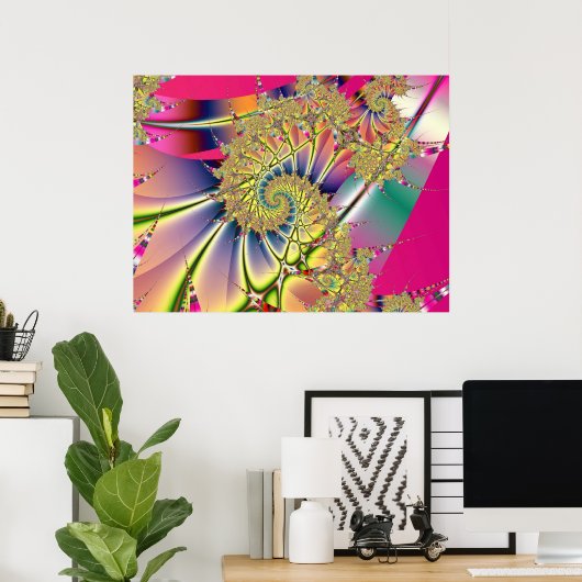 Fraktal 611 poster (Heimbüro)