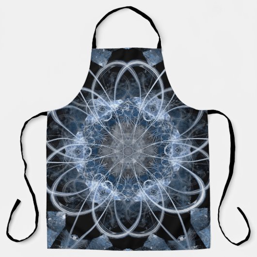 Fraktal-Abbildung des graublauen Winters Schürze (Vorderseite)