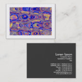 Fraktal Abstrakt 061012a (besetzt) Visitenkarte (Vorne/Hinten)