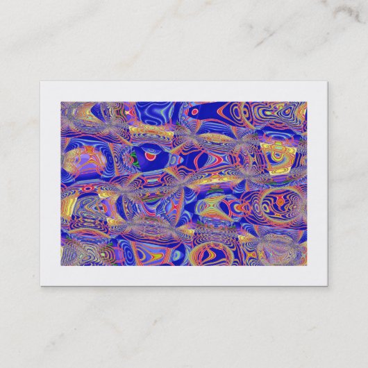 Fraktal Abstrakt 061012a (besetzt) Visitenkarte (Vorderseite)