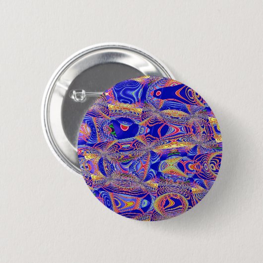 Fraktal Abstrakt 061012a Button (Vorne & Hinten)