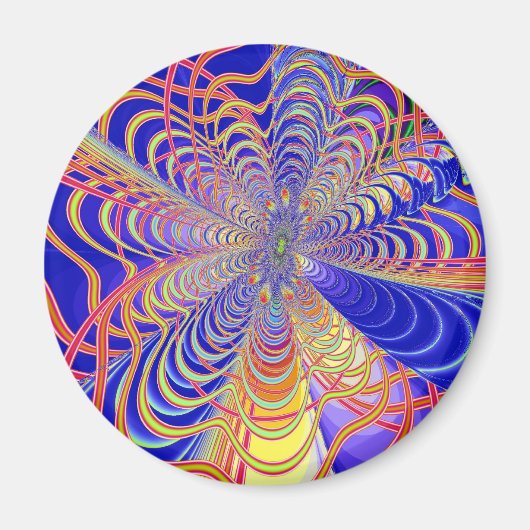 Fraktal Abstrakt 061012a Magnet (Vorne)