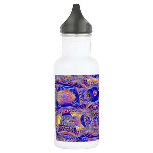 Fraktal Abstrakt 061012a Trinkflasche (Links)