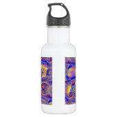 Fraktal Abstrakt 061012a Trinkflasche (Rückseite)