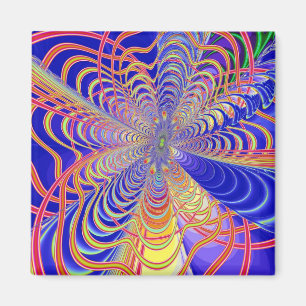 Fraktal Abstrakt 061012d Magnet