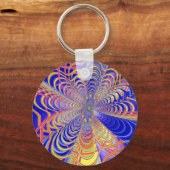 Fraktal Abstrakt 061012d Schlüsselanhänger (Vorderseite)