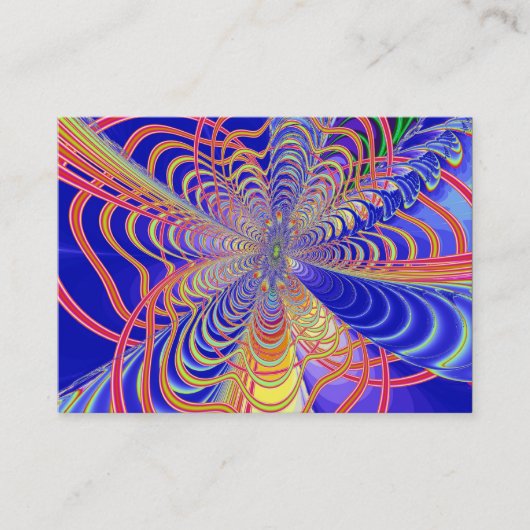Fraktal Abstrakt 061012d Visitenkarte (Vorderseite)