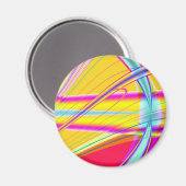 Fraktal Abstrakt 061012e Magnet (Vorderseite/Rückseite)