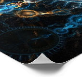 Fraktal Abstrakt Cogwheels Poster (Ecke)