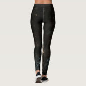 Fraktal Abstrakt Hintergrund Leggings (Rückseite)