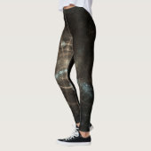Fraktal Abstrakt Hintergrund Leggings (Links)