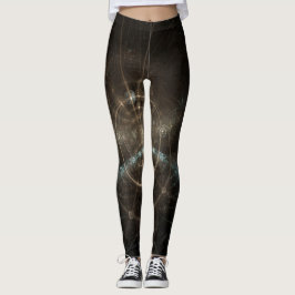Fraktal Abstrakt Hintergrund Leggings