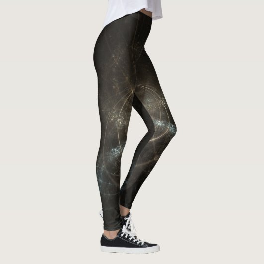 Fraktal Abstrakt Hintergrund Leggings (Rechts)