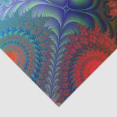 Fraktal Abstrakt Red Blue Design 37 Decoupage Seidenpapier (Detail)