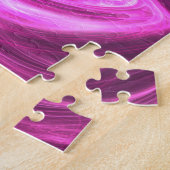 Fraktal Abstrakt Verdrillte Wirbel Lila-rosa Puzzle (Seite)
