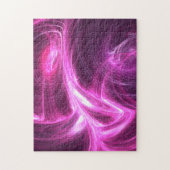 Fraktal Abstrakt Verdrillte Wirbel Lila-rosa Puzzle (Vertikal)