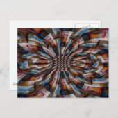 Fraktal Abstrakte digitale Kunst Postkarte (Vorne/Hinten)