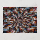 Fraktal Abstrakte digitale Kunst Postkarte (Vorderseite)