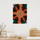 Fraktal Abstrakte Kunst und Moderne Kunst Poster (Küche)