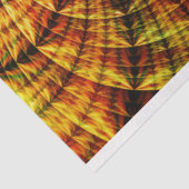 Fraktal Abstrakte Wirbel Orange Gold 27 Decoupage Seidenpapier (Ausschnitt)