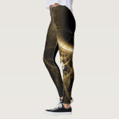 Fraktal Abstrakter Hintergrund 2 Leggings (Links)