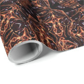 Fraktal Abstraktes Schleifpapier Geschenkpapier (Rolleneckpunkt)