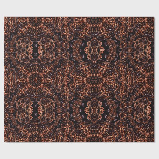 Fraktal Abstraktes Schleifpapier Geschenkpapier (Flach)