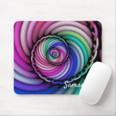 Fraktal-addieren gewundenes Süßigkeits-Geschäft Mousepad (Mit Mouse)