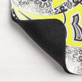 Fraktal-ähnlicher Entwurf der Primel Mousepad (Ecke)