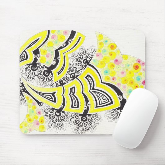 Fraktal-ähnlicher Entwurf der Primel Mousepad (Mit Mouse)