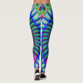 Fraktal Alien Leggings (Rückseite)