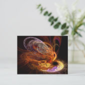Fraktal - Anstieg des Phönix Postkarte (Stehend Vorderseite)