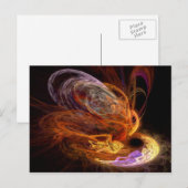 Fraktal - Anstieg des Phönix Postkarte (Vorne/Hinten)