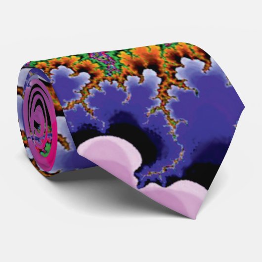 Fraktal Apfelmännchen mandelbrot set Krawatte (Gerollt)