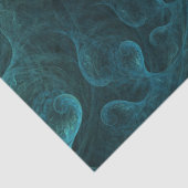 Fraktal Aquamarin Spiral Abstrakt 24 Decoupage Seidenpapier (Detail)