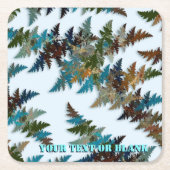 Fraktal Arctic Camouflage Rechteckiger Pappuntersetzer (Vorderseite)