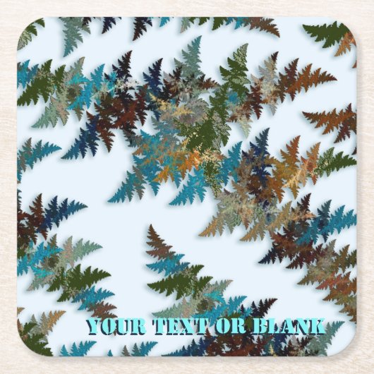 Fraktal Arctic Camouflage Rechteckiger Pappuntersetzer (Vorderseite)