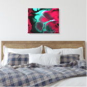 Fraktal Art 1-1 überzogene Canvas Leinwanddruck (Insitu (Schlafzimmer))