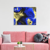 Fraktal Art 1-2 überzogene Canvas Leinwanddruck (Insitu (Wohnzimmer))