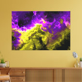 Fraktal Art 1-4 überzogene Canvas Leinwanddruck (Insitu (Wohnzimmer))